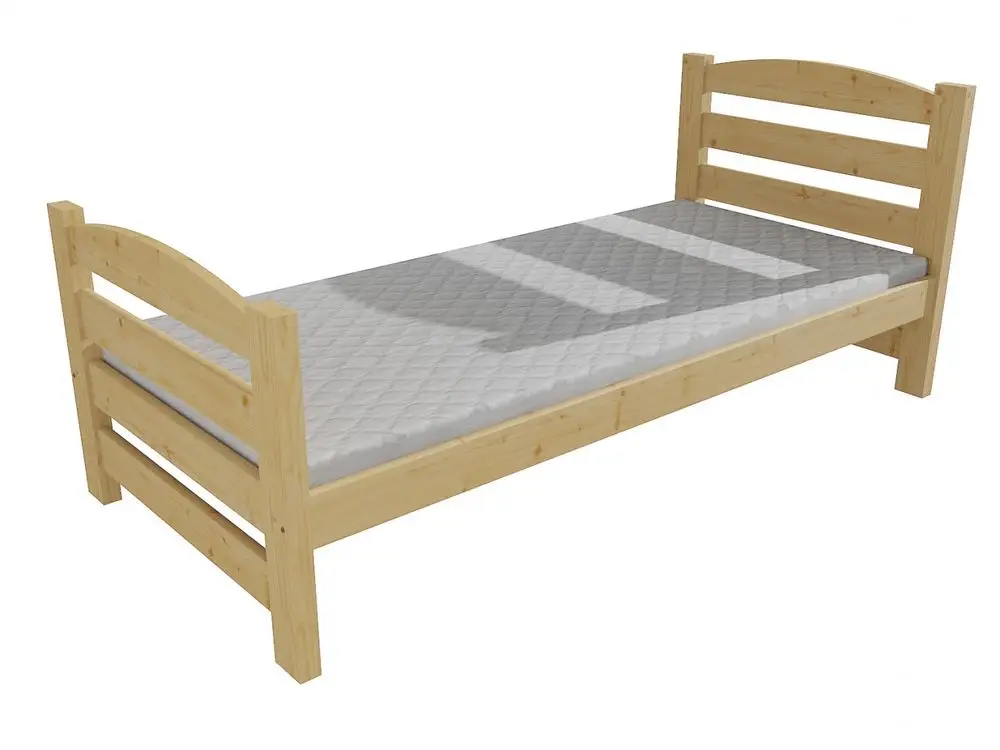 eoshop Detská posteľ M 004 NEW* (Rozmer: 90 x 200 cm, Farba dreva: bezfarebný lak)